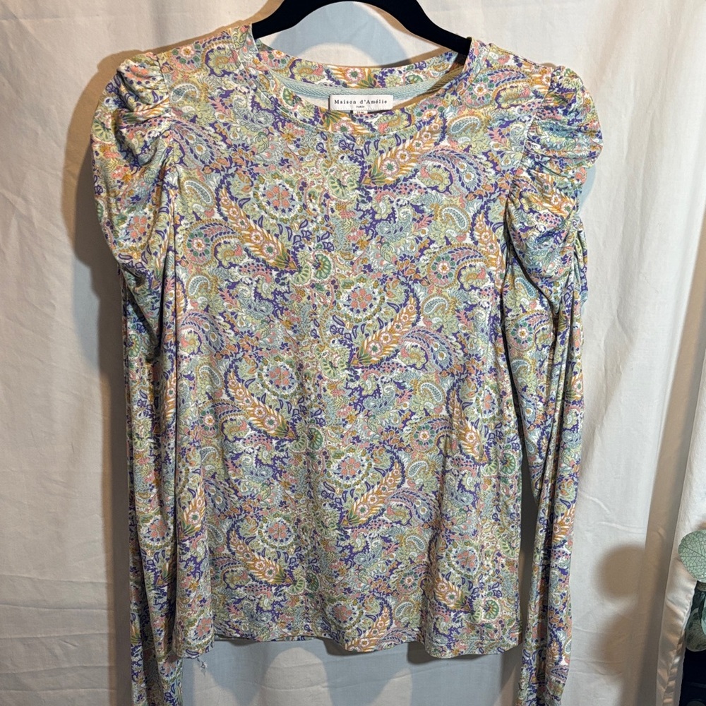 Maison Jules Women's Paisley Blouse - Multicolor